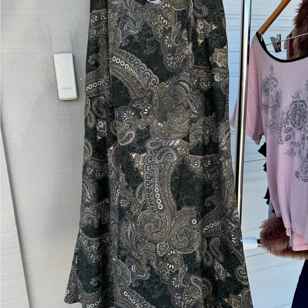Paisley Print Maxi Dress